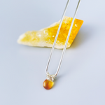 Genuine Citrine Gemstone Silver Hair Pin Luxury Gold Hair Fork