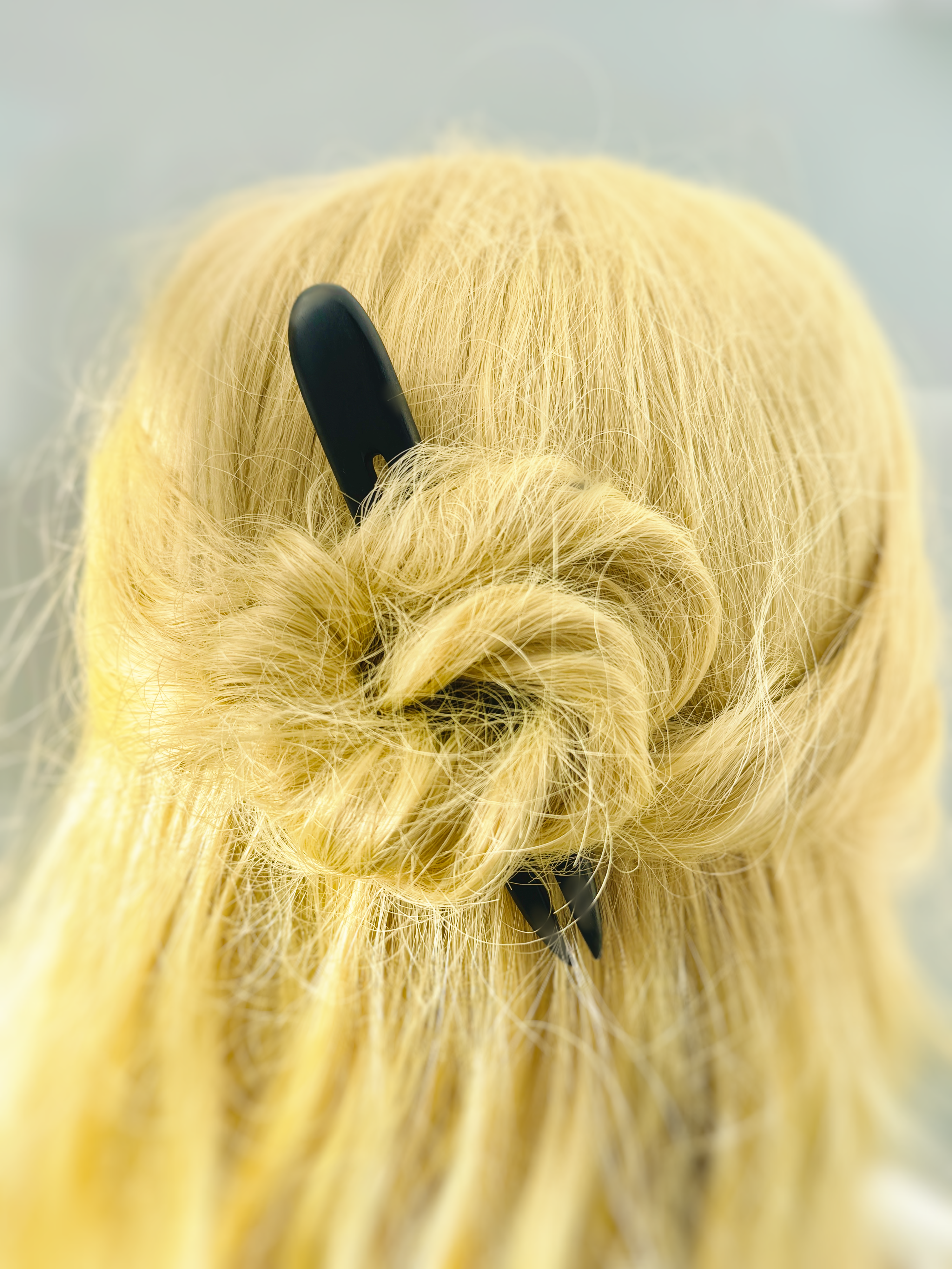 Ebony Wood Hairpin Black Hair Accessory