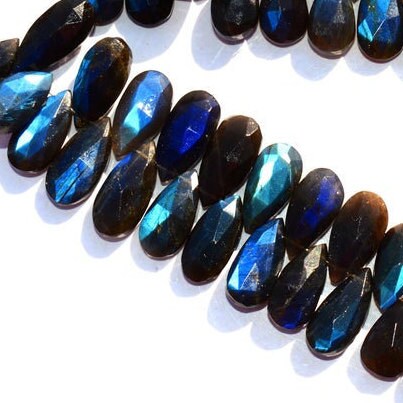 Deep and Dark Faceted Labradorite earrings, Labradorite Leverback Earrings