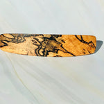 Large Spalted Maple barrette, light wood hair clip, wooden barrette,