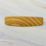 Small White Ash wood barrettes, wood hair clips, Hair clips for fine hair