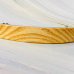 XL White Ash wood barrette, Light wood hair clip