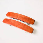 Cute Hair Clips for Women fine hair barrette set for long hair accessories Small Pink Ivory wood metal hair clip claw gift for girlfriend