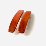 Cute Hair Clips for Women fine hair barrette set for long hair accessories Small Pink Ivory wood metal hair clip claw gift for girlfriend