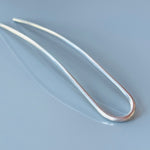 Featherweight Silver Metal Hair Pin, Minimalist Modern hair pins