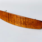 Large Curly Koa wood barrette, Luxury wood 5th Anniversary Gift Hawaiian