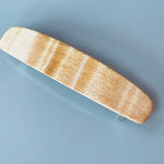Medium Curly Maple Wooden Barrette, Fine Hair barrette