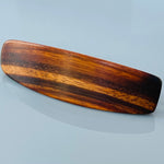 Hair Clip Medium Tigerwood Wooden Barrette for women