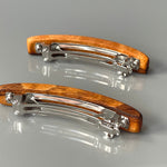 Wood Hair Clips Small wooden hair barrettes for women Fine Hair barrettes for bangs, Tigerwood Children's hair gift for wife, girlfriend