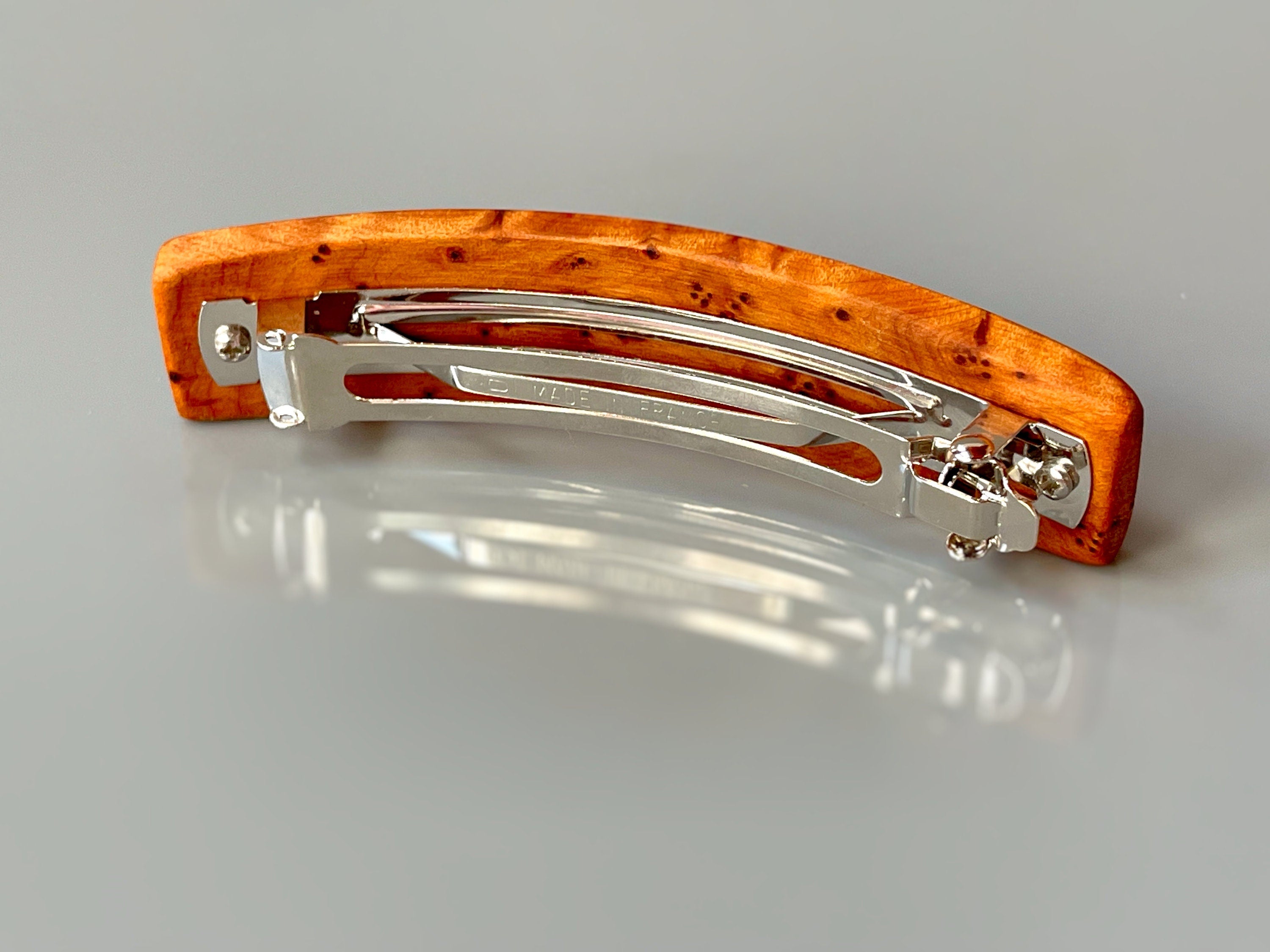 Thuya Burl wood barrette