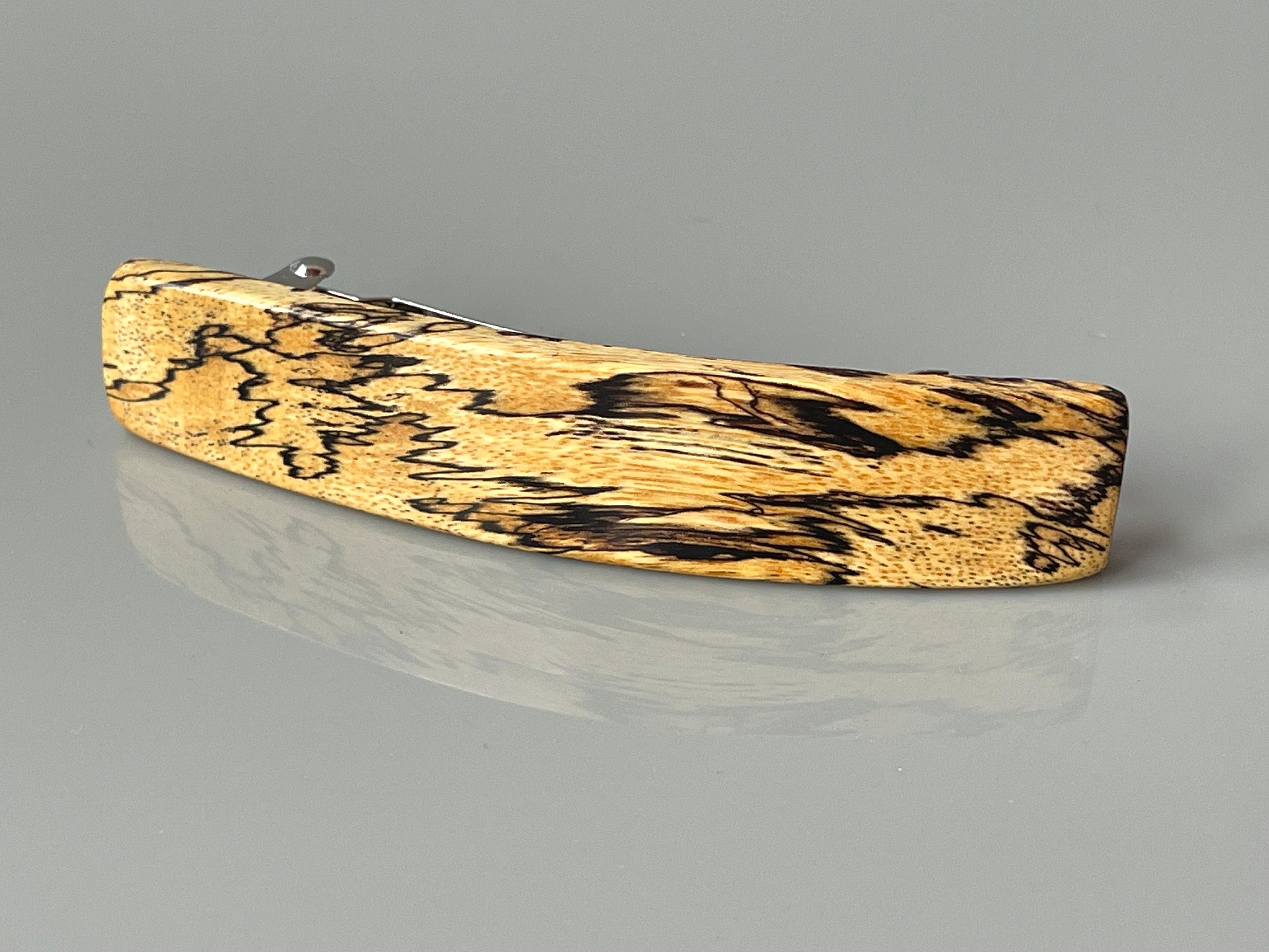 Large Hair clip for women Thick Hair Barrette wood Hair Clip Long Hair Clip Spalted Barrette wooden hair clip handmade wood hair accessory