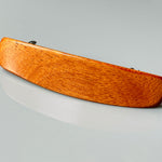 Medium Mahogany Wood Hair Barrette, red wood barrette, wooden barrette