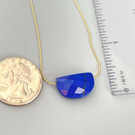 Lapis Necklace Elegant Gemstone Solitaire Necklace