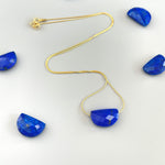 Lapis Necklace Elegant Gemstone Solitaire Necklace