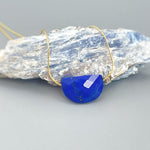 Lapis Necklace Elegant Gemstone Solitaire Necklace