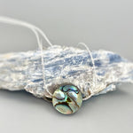Abalone floating gemstone Solitaire Necklace