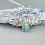 Aquamarine Necklace Sterling Silver