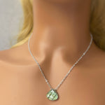 Labradorite Necklace, Sterling Silver Large Gemstone Pendant Handmade Labradorite Jewelry Minimalist necklace for woman