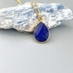 Gold Lapis Necklace