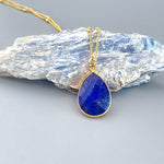 Gold Lapis Necklace