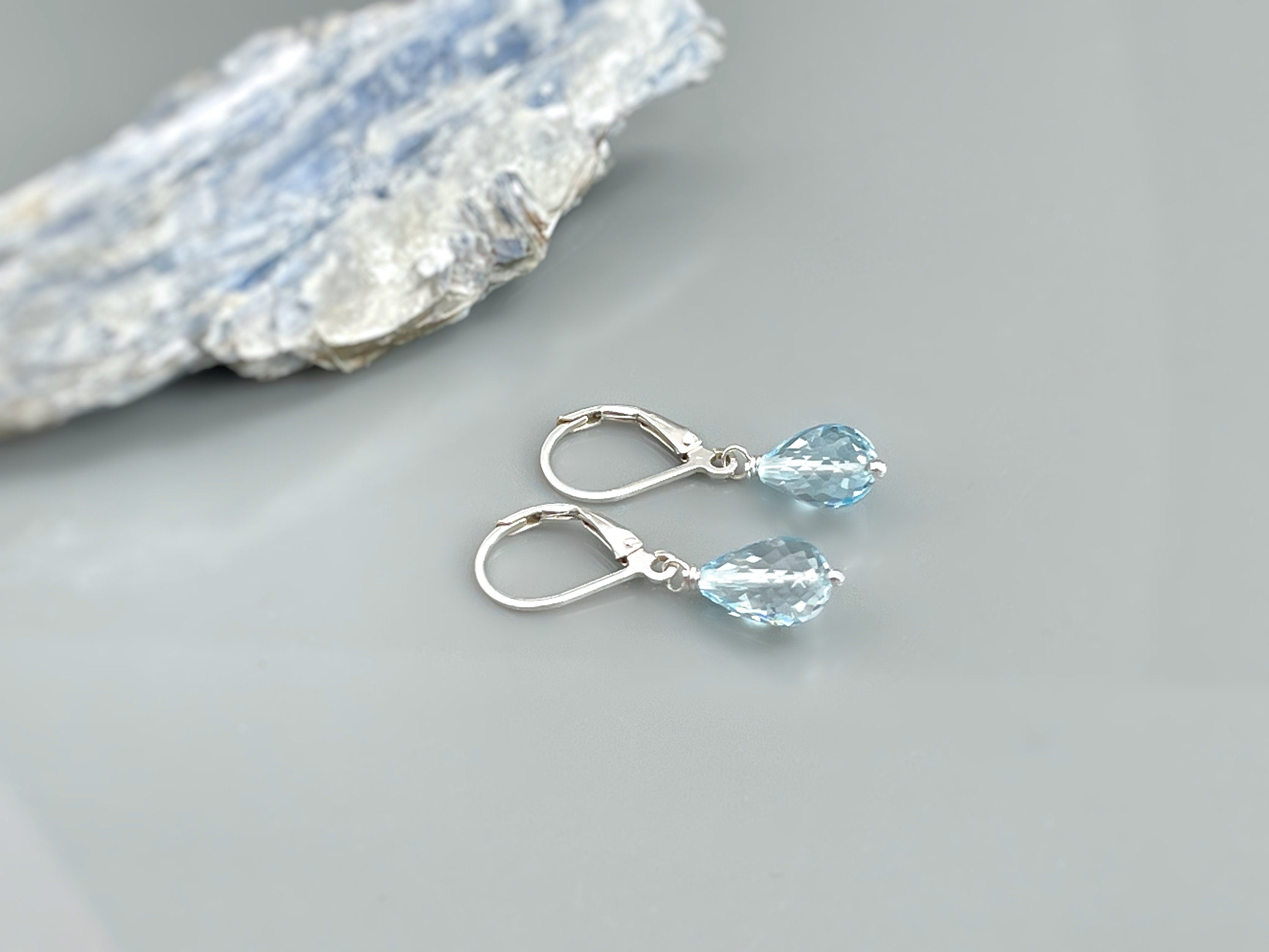 Sky Blue Topaz Earrings