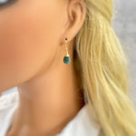 Emerald Drop Earrings