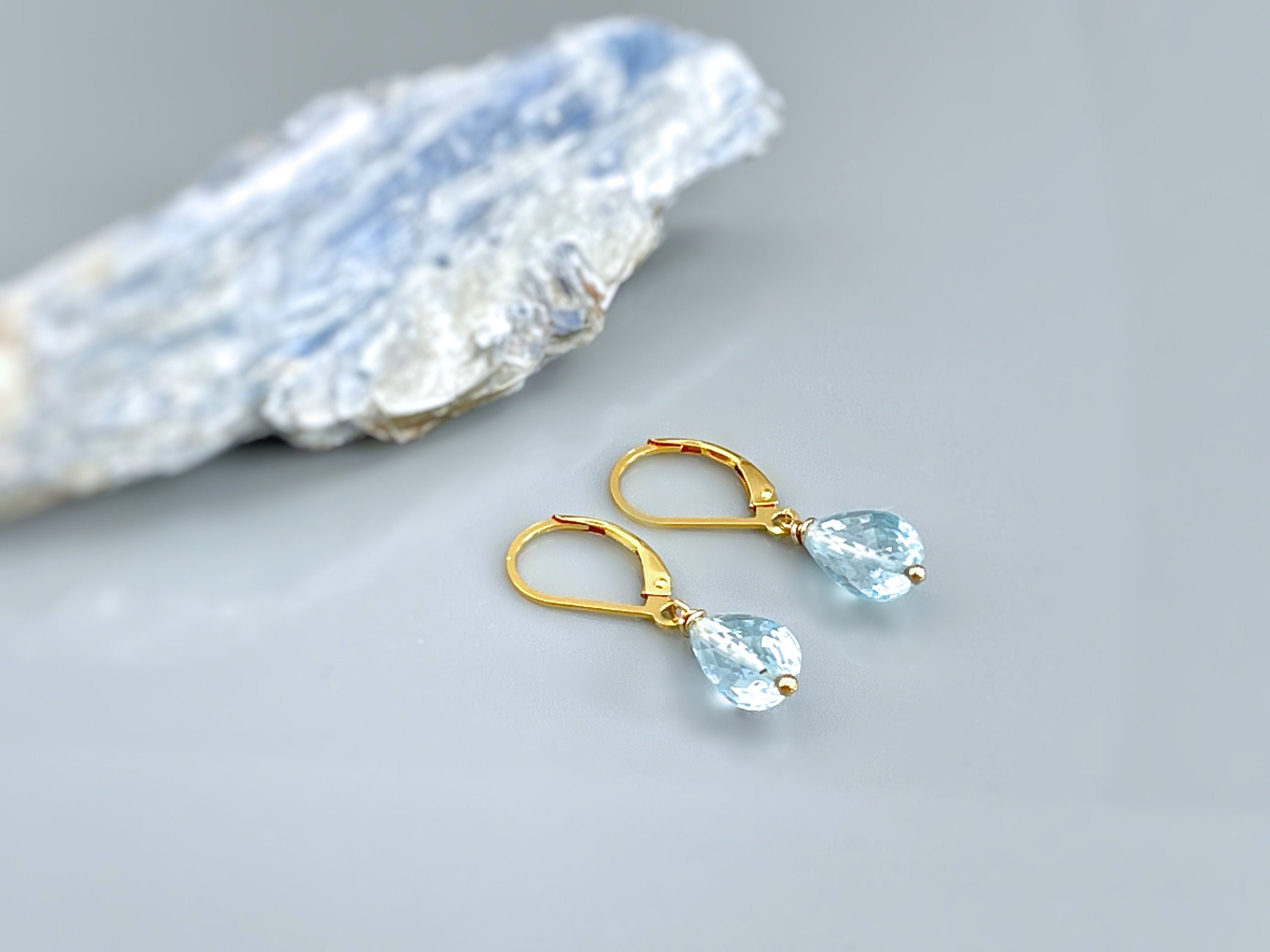 Sky Blue Topaz Earrings