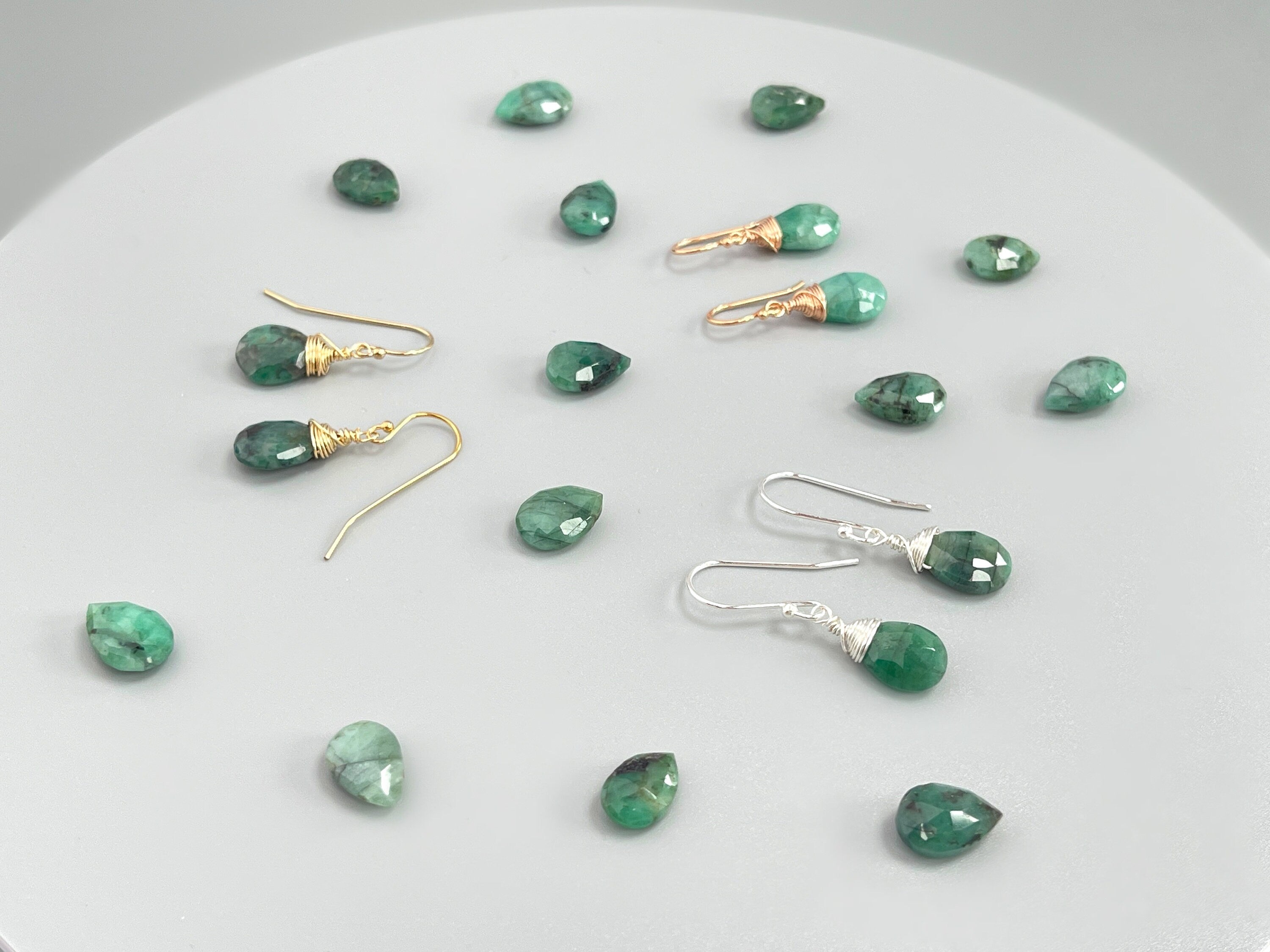 Emerald Drop Earrings