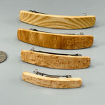 Hair Clip for Long Hair Large Curly Cherry wooden barrette for Women