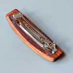 Long Hair Clip Large Tigerwood barrette for women with thick hair