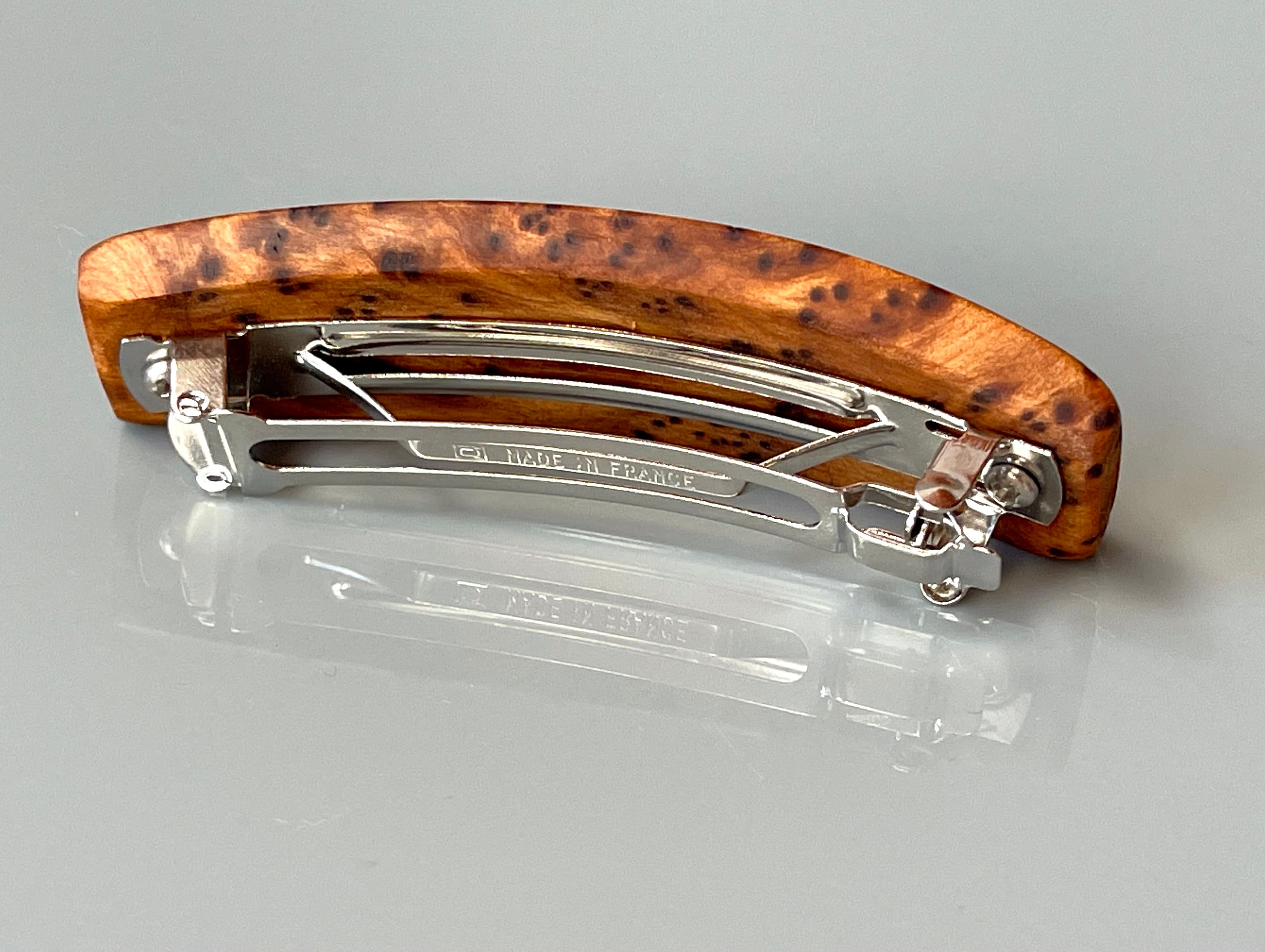 Long Hair Clip for thick hair Large Redwood Burl barrette for women