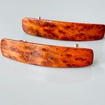 Long Hair Clip for thick hair Large Redwood Burl barrette for women