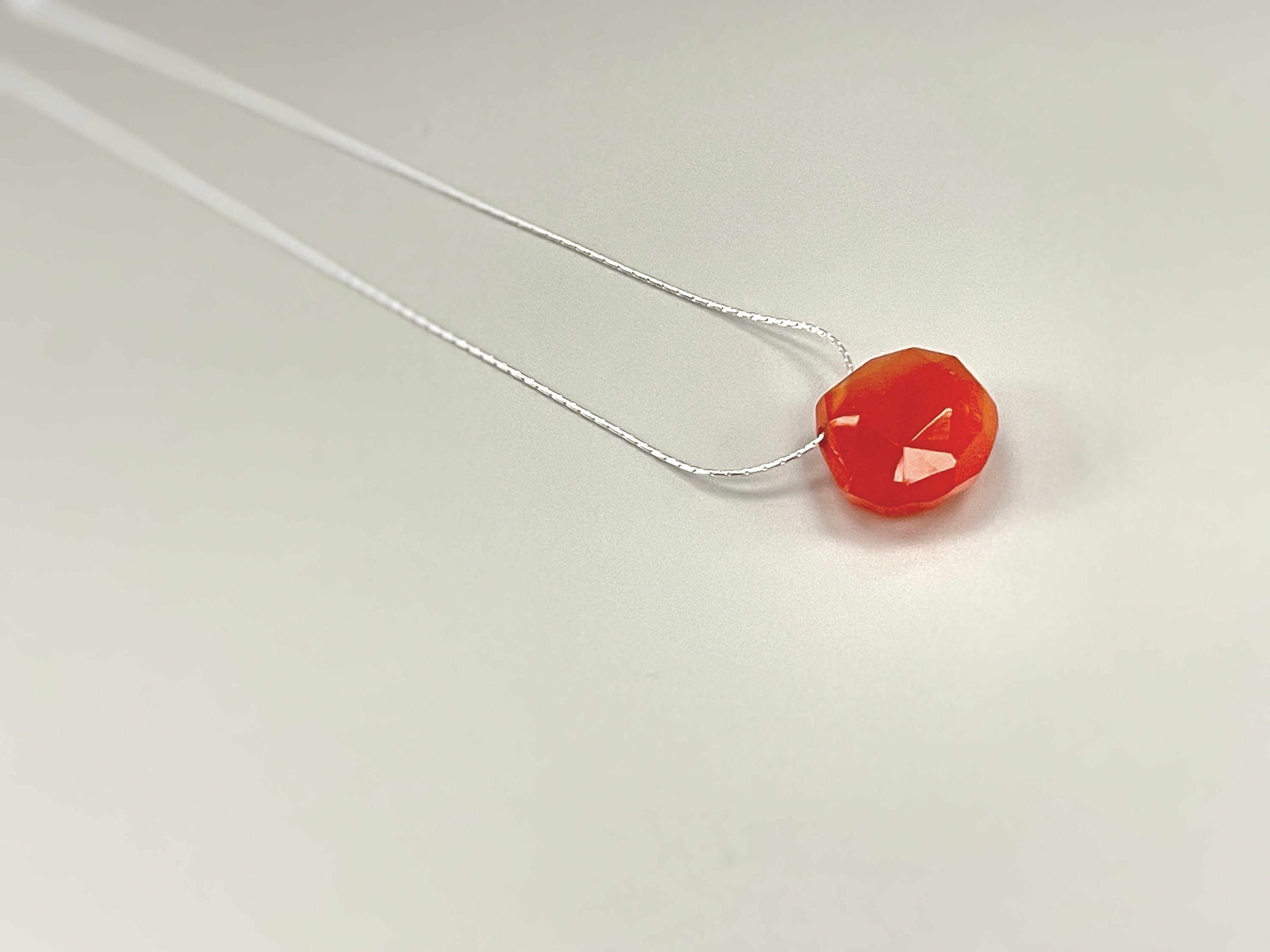 Carnelian Necklace Sterling Silver, 14k gold fill choker