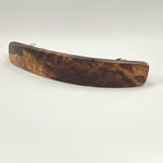 Hair Clip for Women Wood Barrette for long hair Walnut Burl Medium Minimalist Plain Hair Clip Claw Handmade elegant Wooden gift for Wife