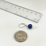 Modern Kyanite Earrings Dangle Sterling Silver Leverback