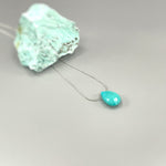 Minimalist Dainty Turquoise Necklace Sterling Silver Choker