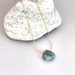 Moss Agate necklace, Handmade crystal gemstone choker necklace for women