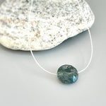 Round Moss Agate necklace gemstone choker necklace for women