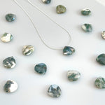 Moss Agate necklace, Handmade crystal gemstone choker necklace for women
