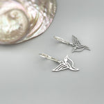 Bird Earrings dangle Gold, Silver, Hummingbird Jewelry