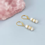 Rose Quartz Earrings Dangle Rose Gold, Gold, Silver boho jewelry
