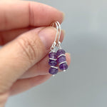 Dainty Amethyst Earrings dangle