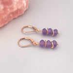 Dainty Amethyst Earrings dangle