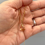 Morganite Necklace Rose Gold Handmade gemstone pendant Sterling Silver, 14k Gold peach blush pink quartz Jewelry crystal necklace for women