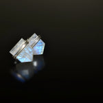 Moonstone Earrings Sterling Silver Studs