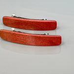 Cute Hair Clips for Women fine hair barrette set for long hair accessories Small Pink Ivory wood metal hair clip claw gift for girlfriend