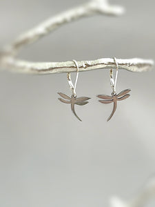 Silver Dragonfly Earrings dangle