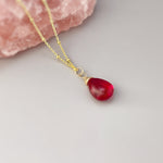 Pink Tourmaline Necklace Handmade Pink Quartz pendant 14k gold fill, Sterling Silver, Rose Gold Blue handmade gemstone Jewelry for women