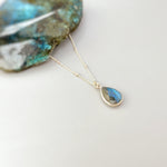 Labradorite Necklace Sterling Silver, Gold