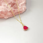 Ruby Necklace Gold